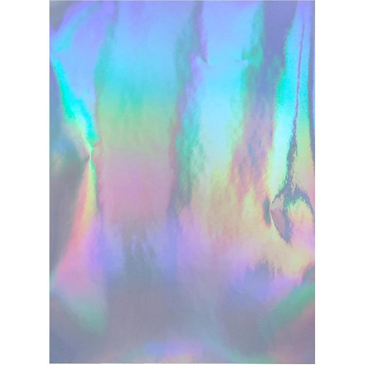 25 Sheets A4 Size Clear Holographic Cold Laminate Sheet Premium Overlay Laminating Self-Adhesive Sheets