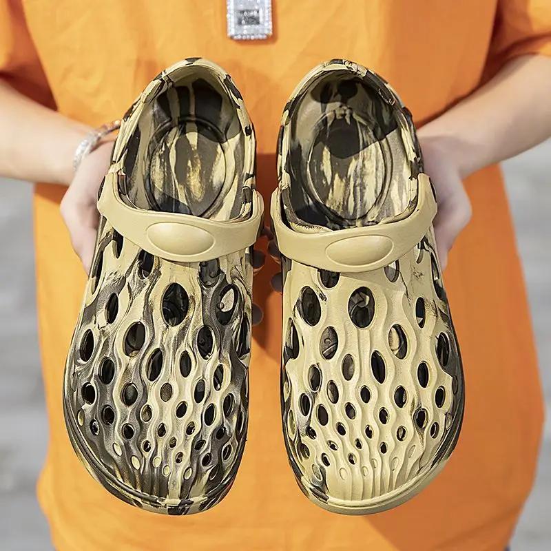 Сверхлегкие мужские сандалии с отверстиями для улицы, дорогие, большого размера в приветственной сделке, купить тренд 2025, летняя распродажа для взрослых, повседневная ПВХ обувь 39 для мужчин