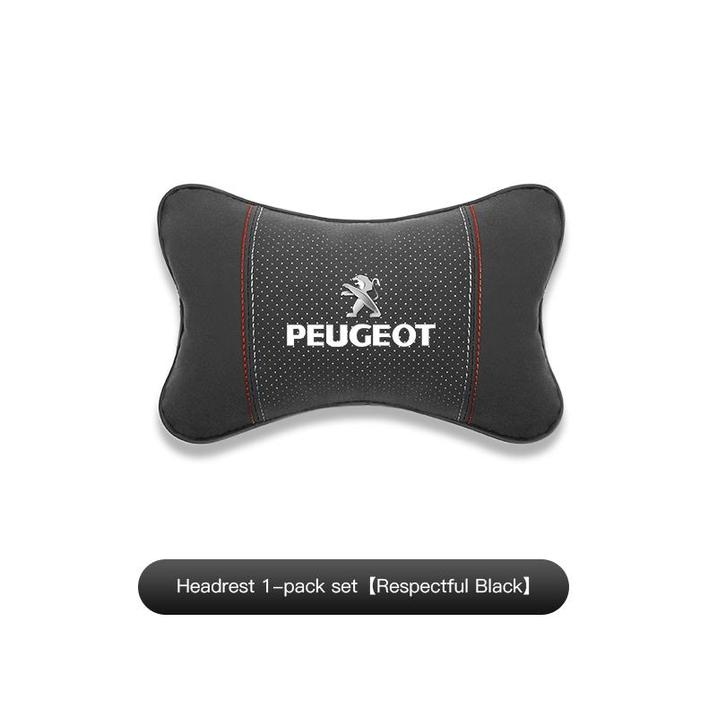 New Headrest Suede Car Soft Headrest Waist Support For Peugeot 607 406 407 307 206 408 5008 4008 208 3008 308 2008 207 107 508