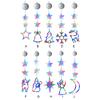 1/3pcs Christmas LED Sucker Lamp Multicolor Light Up Hanging Christmas Decoration Battery Operated for Xmas Tree Fireplace Decor