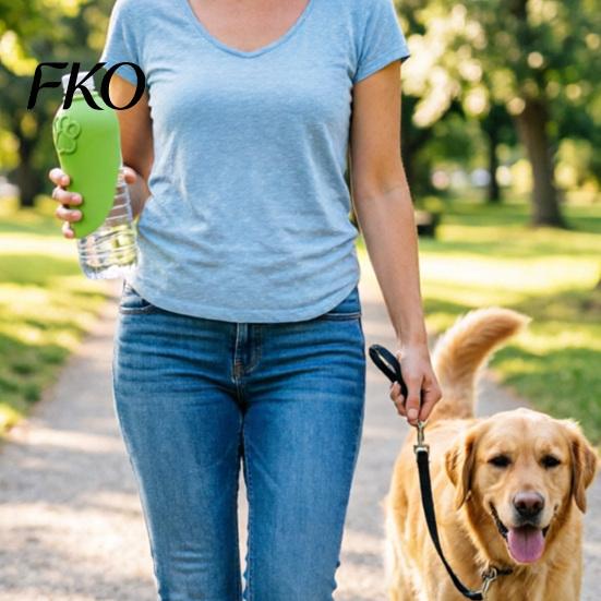 Lightweight Pet Water Bowl Bottle Topper Dog Portable Reusable Drinking Foldable Fits Common Plastic Bottles for Hiking Camping Walking Container