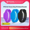 WYUAN UHF RFID Силиконовый браслет - 915 МГц Пассивный контроль доступа дальнего действия