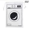Large Laundry Bag Cotton Linen Drawstring Duffle Fabric Laundry Storage Organizer for Clothes Toys Dirty Clothes Printing Bag