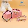 Pet Collar Japanese Style Anti-Flea Flexible Cartoon Pet Kitten Dogs Collar with Bell Pet Accessories