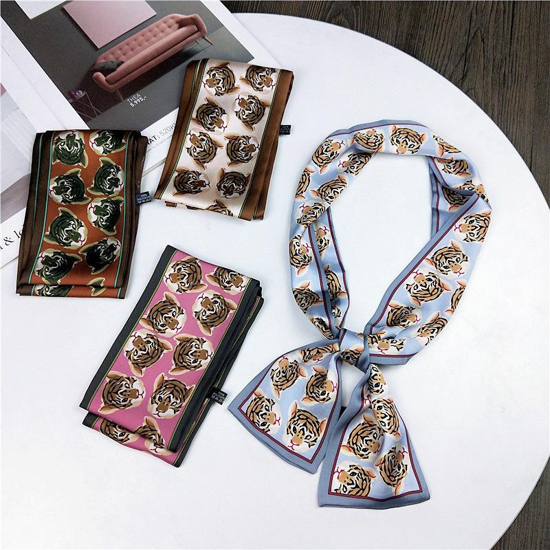 Pingjiao новый стиль весна и осень профессиональное украшение универсальный маленький шелковый шарф женский шарф узкий длинный ремень для волос галстук сумка пояс