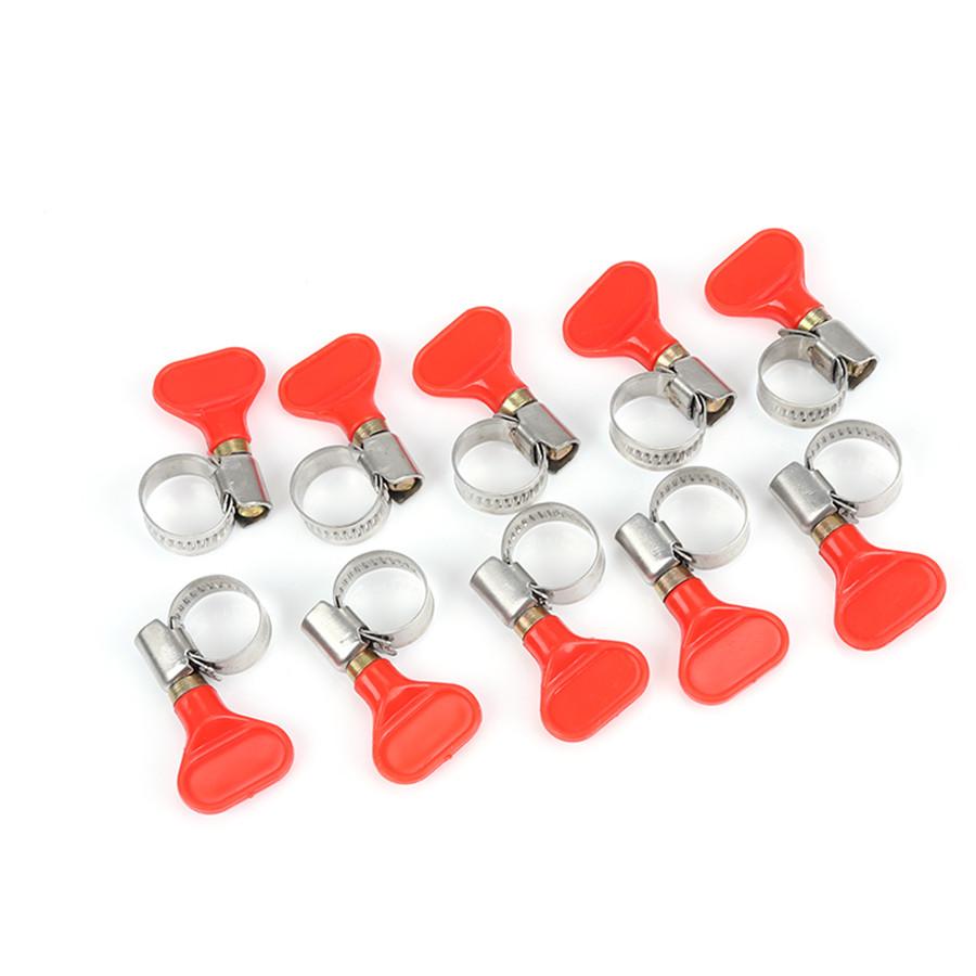 Новый 30 x Автомобильный Нержавеющий 8-12мм Хомут-бабочка Устойчивость к Образованию Накипи и Коррозии