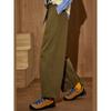Coolhut Pure Cotton Army Green Wide-Leg 2025 Autumn New Women's Versatile Loose Straight Casual Pants