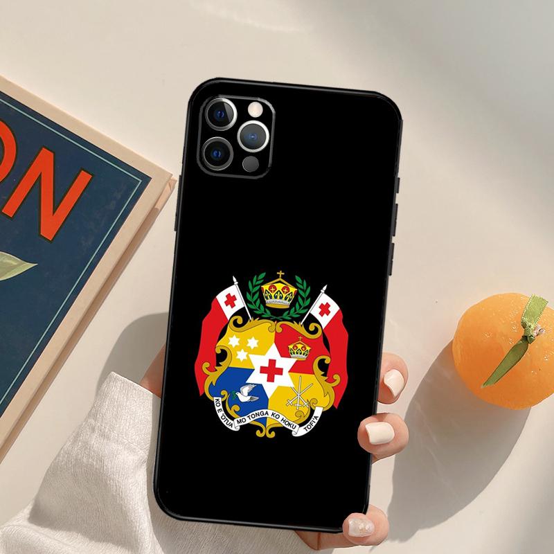 Герб Тонга Чехол Tonga Для iPhone 16 15 14 13 12 11 Pro Max XS XR X 12 13 Mini 16 15 Plus Fundas