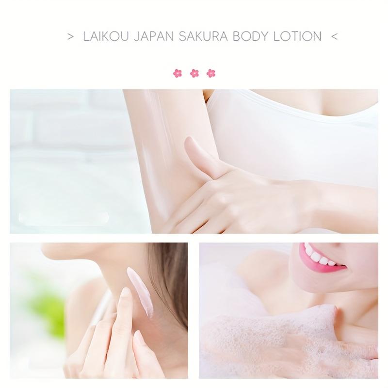 Лосьон для тела Sakura Radiant - Увлажняющий и кремовый с витамином С и маслом ши, Нежирное увлажнение Охлаждающий для сухой, потрескавшейся кожи, Лосьон для ухода за кожей