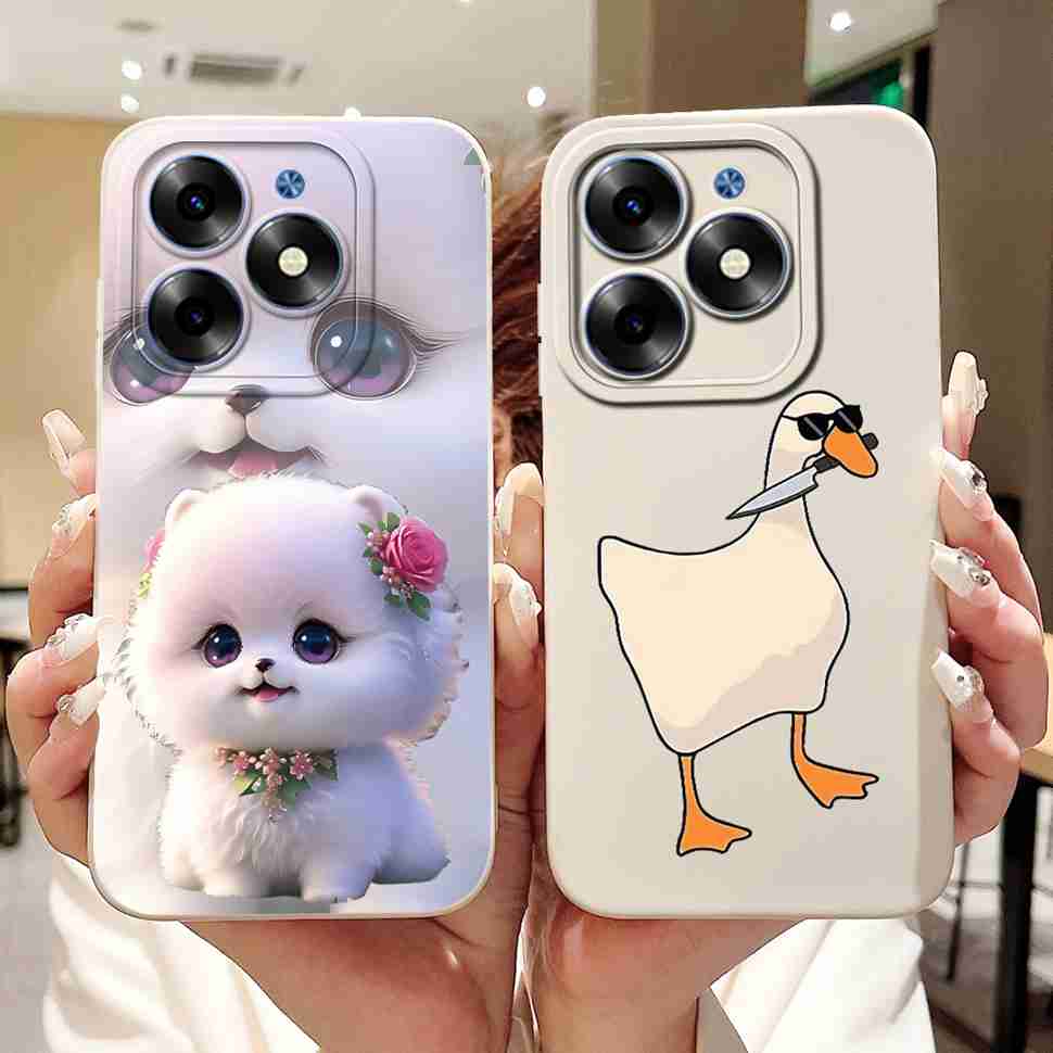 Silicone Casing For Tecno Spark Go 2024 BG6 Cases Soft Shell New Fashion Animal Phone Cover For Tecno SparkGo 2024 Bumper