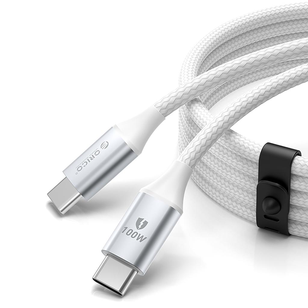 CDX 100W 5A Power Delivery USB-C Cable 1m - White