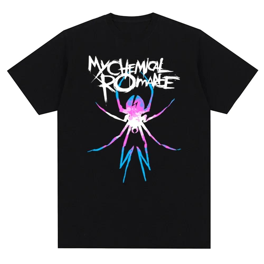 My Chemical Romance Mcr Группа Мужская Женская Футболка С Принтом Повседневная Футболка с Коротким Рукавом Уличная Мода Тренд Футболка Топы 70216