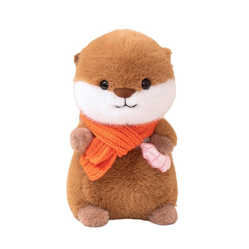 Plush Otter Cute Toy Animal Stuffed Doll Sleep Companion Kids Birthday Gift