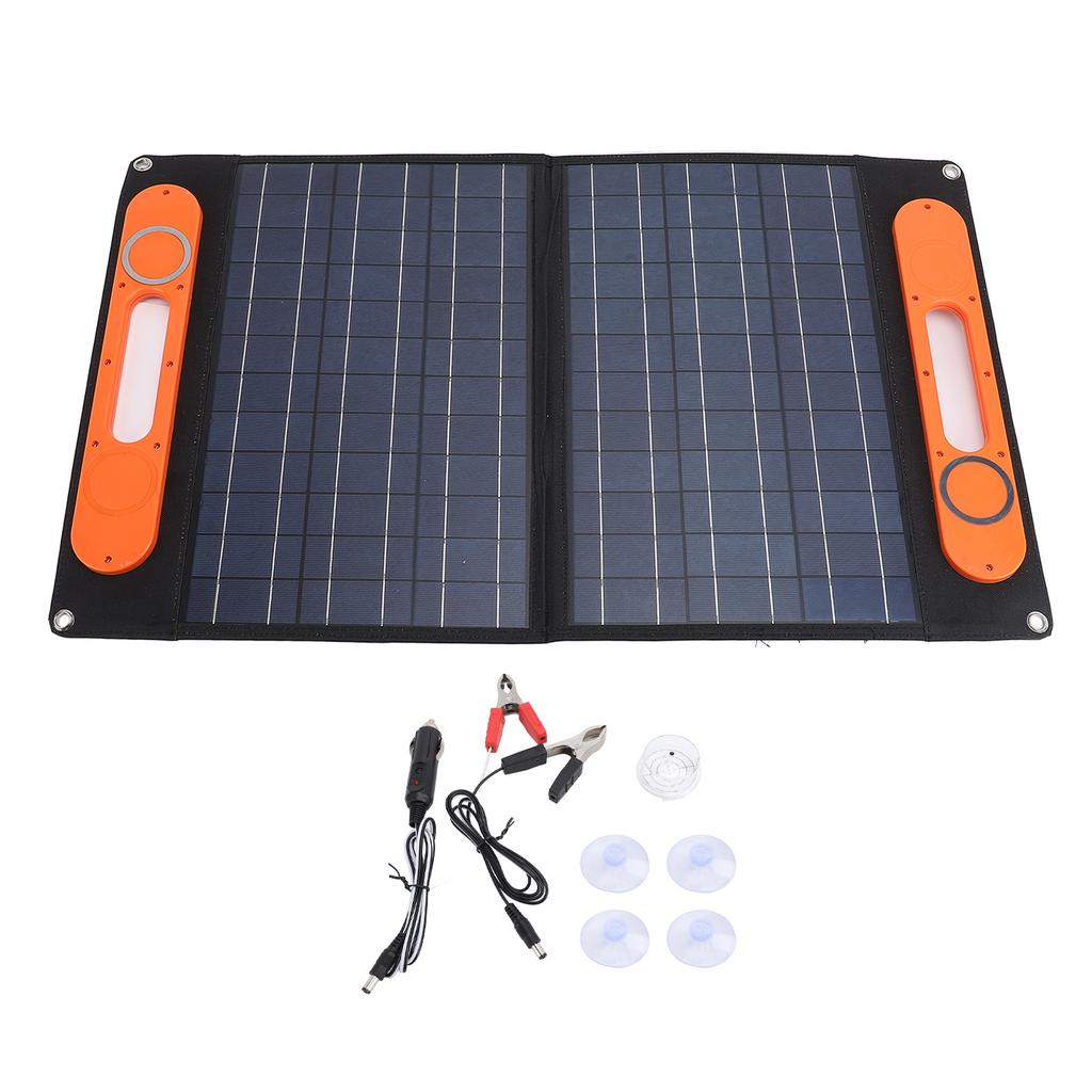 Solar Panel 18V 100W Dust Proof Water Resistant Convenient Storage Pocket Portable Foldable Solar Panel Charger for Car