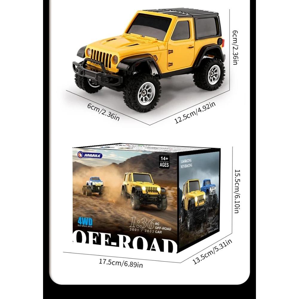 JIABAILE Масштаб 1/36 3601 3602 4WD Внедорожный Мини RC Гусеничный RTR 2.4G Пропорциональное Дистанционное Управление Внедорожник Залезающий Грузовик