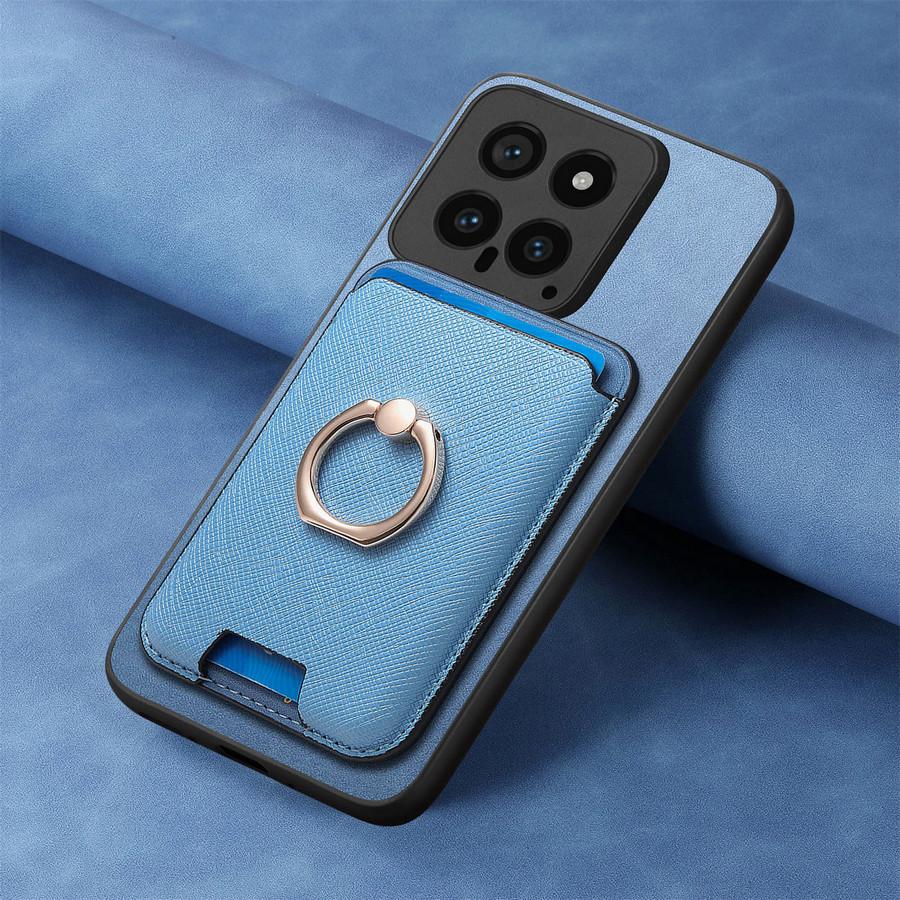 2 в 1 Masafe держатель для карт чехол для телефона Xiaomi 14T Pro 13T кожаный чехол беспроводная зарядка защитная задняя крышка для Xiaomi 15 Pro 14 Ultra Чехлы