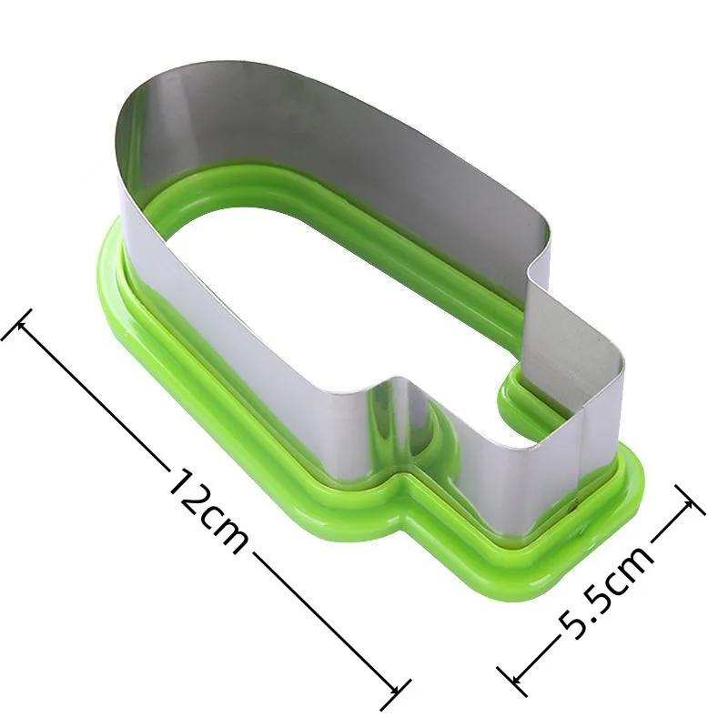 Creative Watermelon Slicer Ice Cream Shaped Fruit Platter Mold Stainless Steel Slicing Tool Portable Fast Kitchen Fruit Tools