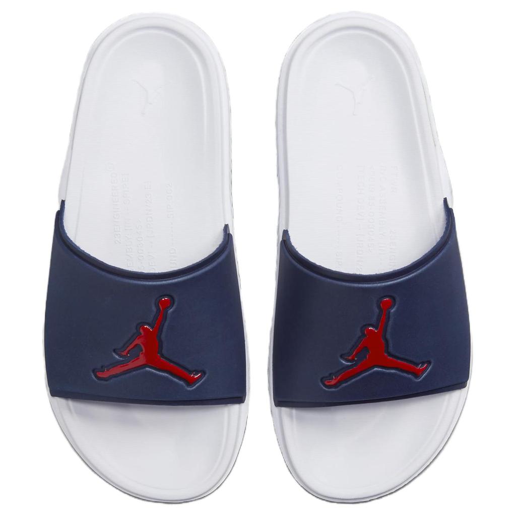 Jordan Шлепанцы Jumpman Slide темно-синие с белым и красным FQ1598-402