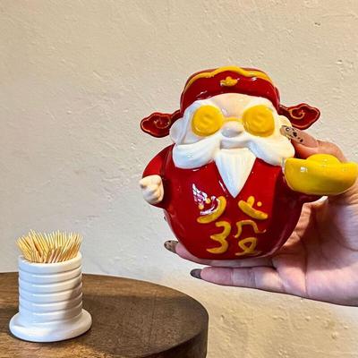 Праздничная коробка для салфеток и держатель для зубочисток «Бог Богатства»