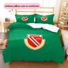 FC Energie Cottbus Pattern Bedding Quilt Set  Home Decoration  Gift (1 * duvet cover + 2 * pillowcase  without core)