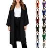 Fashionable Women's Long Knitted Sweater Cross-border  Winter Knitted Jacket