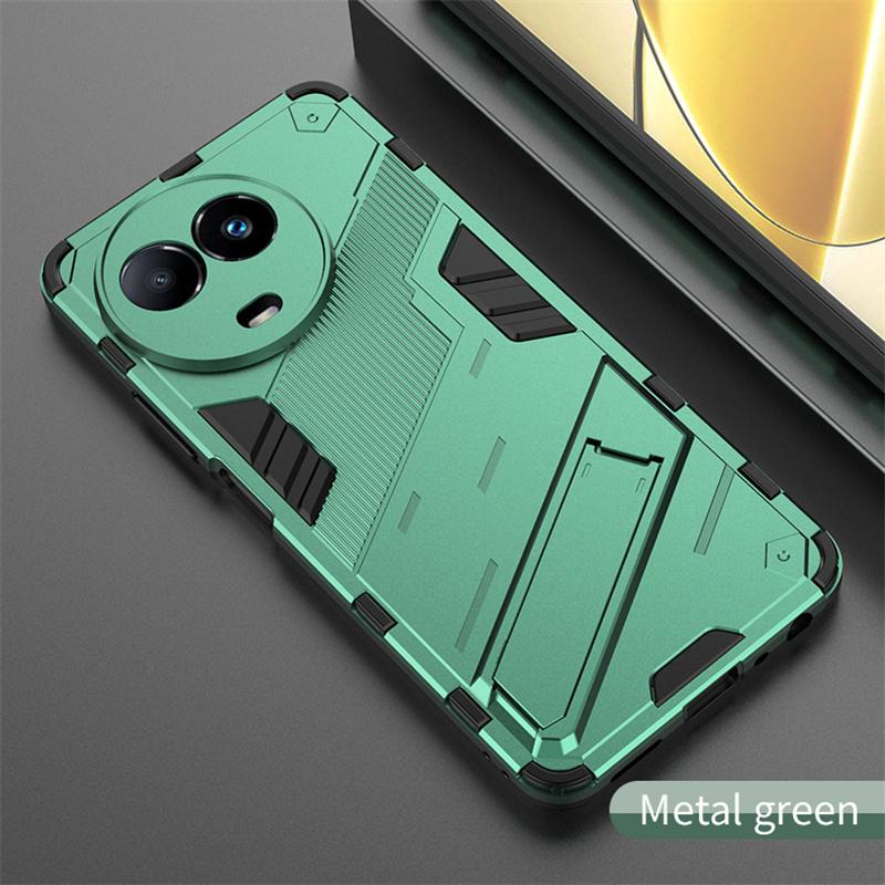 Для Realme 11 5G 2023 чехол противоударный бампер бронированный чехол для телефона для Realmi 11 Realme11 5G автомобильный магнитный держатель подставка задняя крышка