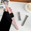 Кожаный ремешок для Apple Watch band 45мм 41мм 44мм 40мм 49мм 42мм Браслет-ремешок в стиле 'бабочка' iWatch Ultra 9 8 SE 7 6 5 4 3