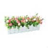 Artificial Flower Plant Desk Ornament Crafts Easy Maintenance Table Centerpiece Fake for