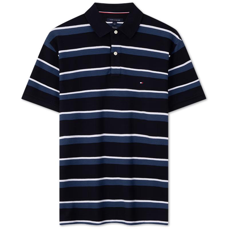 Tommy Hilfiger Мужская поло из пике с полосками