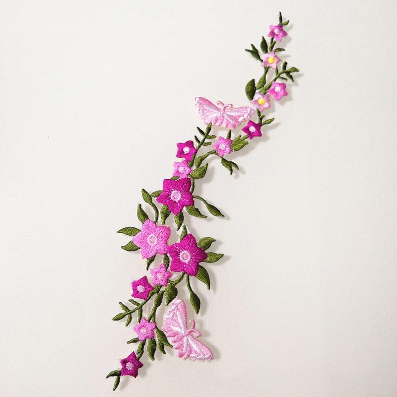 1 шт., ремонт одежды, утюг на кружевной аппликации, клейкая наклейка, цветочная вышивка, сделай сам