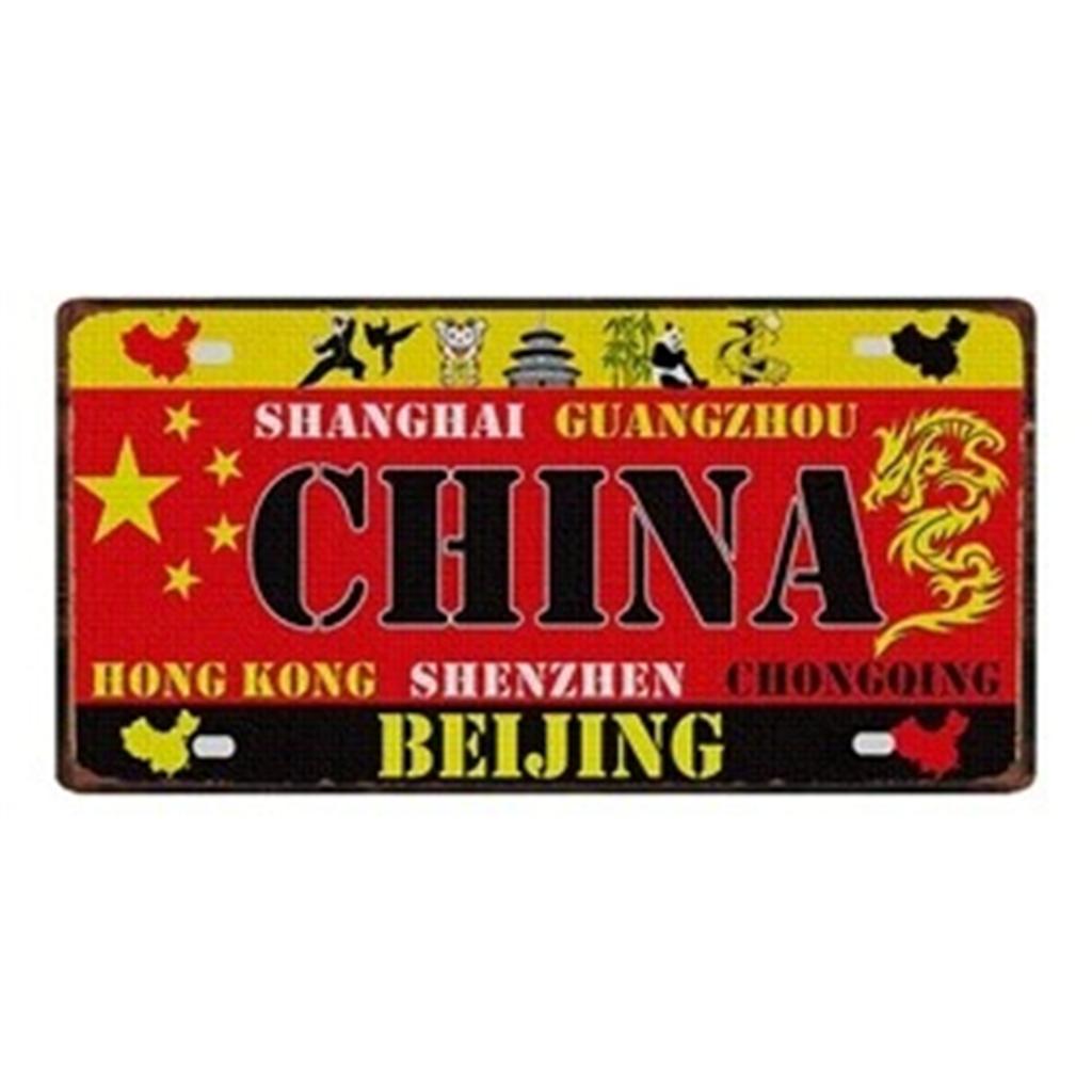 Israel Turkey Greece Iceland Country City Car License Plate Metal Tin Sign Plaque For Bar Club Home Man Cave Workshop Decoration