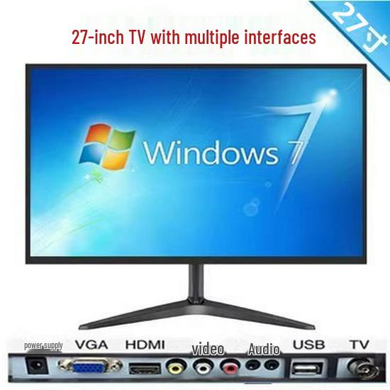 Безрамочный светодиодный компьютерный монитор: 19-27 дюймов, Плоский и Изогнутый ЖК-экран HD