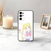 Мультяшный Чехол для Телефона S-Sailor M-Moon-es Art Для Samsung S25,S24,S21,S22,S23,S30,Ultra,S20,Plus,Fe, Мягкий Силиконовый Черный Чехол
