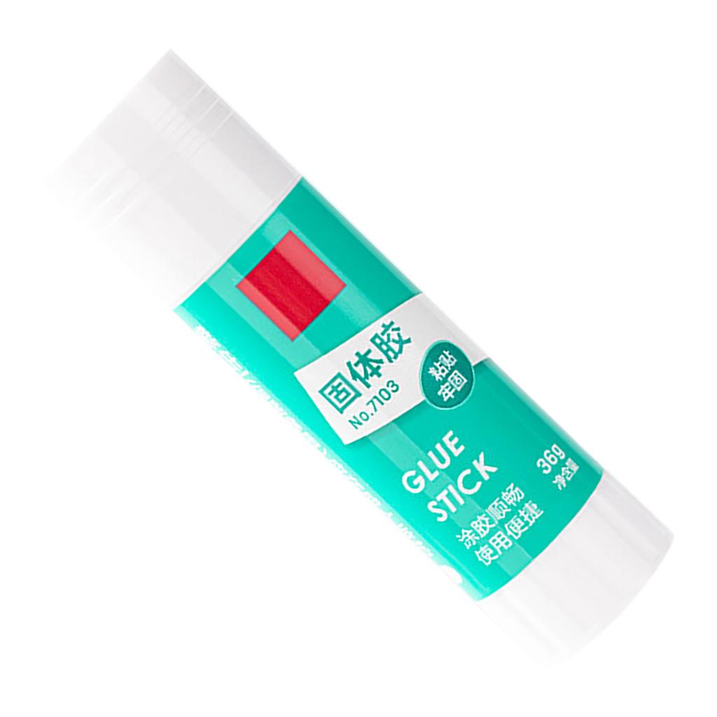 Solid Glue Stick Multipurpose High Viscosity Moisturizing Glue Stick for Office Supplies Student Crafts 1.3oz White