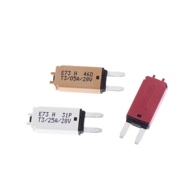 Automotive Circuit Breaker Mini Blade Fuse 5-30A DC28V Manual Reset for Car RV Camper Van Electrical Safety Protection