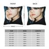 Wooyoung Ateez Kpop Style Band Pillowcase Double-Sided Printing Cushion Cover Decorations Throw Pillow Case Cover Home Zipper 40*40Cm