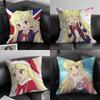 1 шт. Аниме Kin-iro Mosaic Милая Наволочка Модная Квадратная Наволочка Спальня Диван Гостиная Ins Декор Отдых