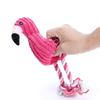 Dog Plush Toys,Cute Flamingo Squeaky Teething Toys for Puppy, Interactive Stuffed Dog Chew Toys for Small-Large Dogs