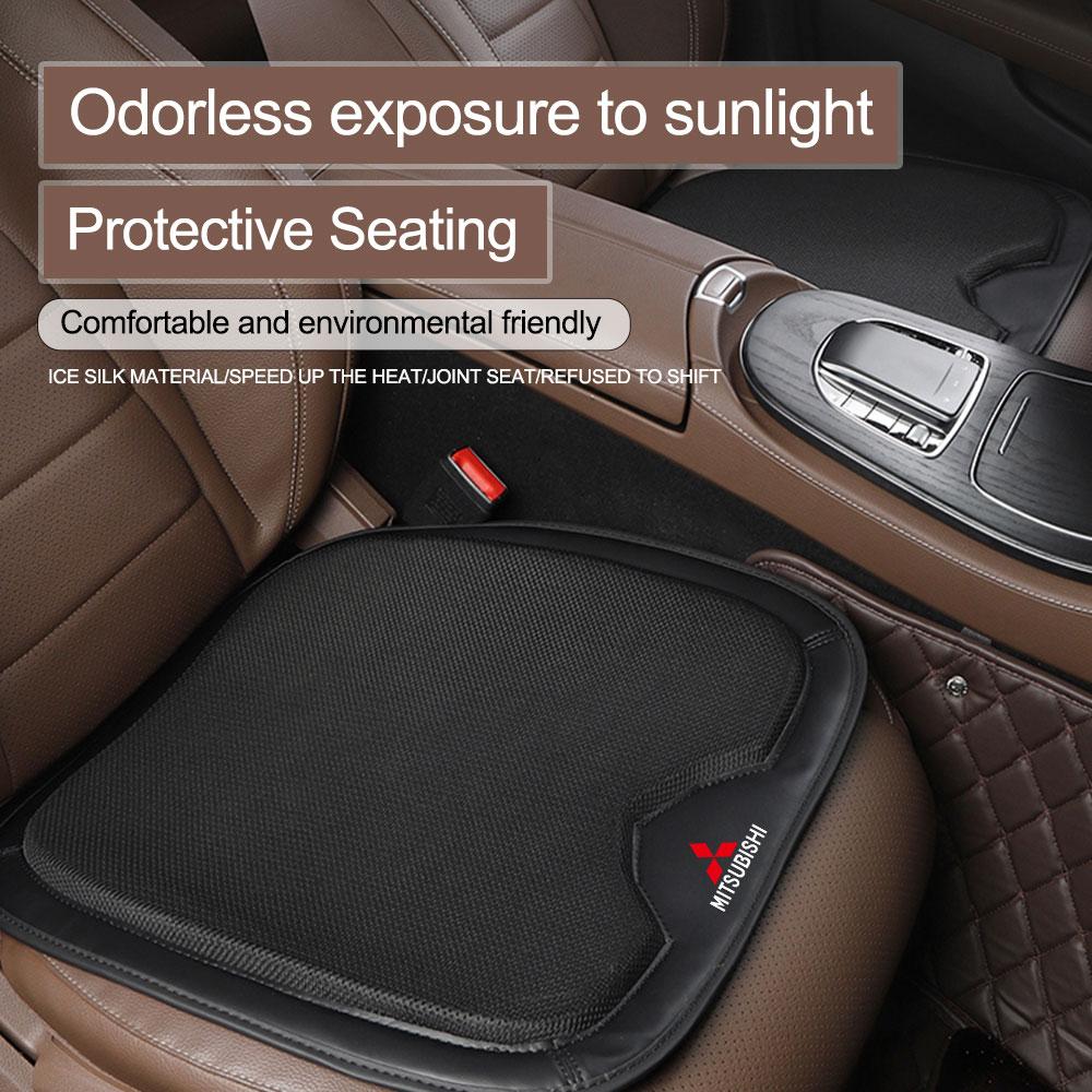 Car Front Seat Pad Leather Breathable Comfort Cushion Cover For Mitsubishi Pajero Outlander XL Montero Lancer Triton l200 ASX