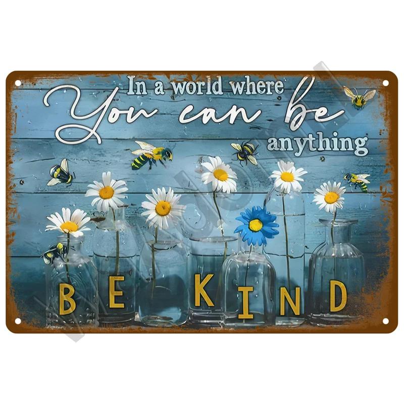 Vintage Metal Tin Sign Retro Cafe Garden Wall Art Home Decor Plaque for Room Farmhouse Painting Gift Perfect for Wall Mural D