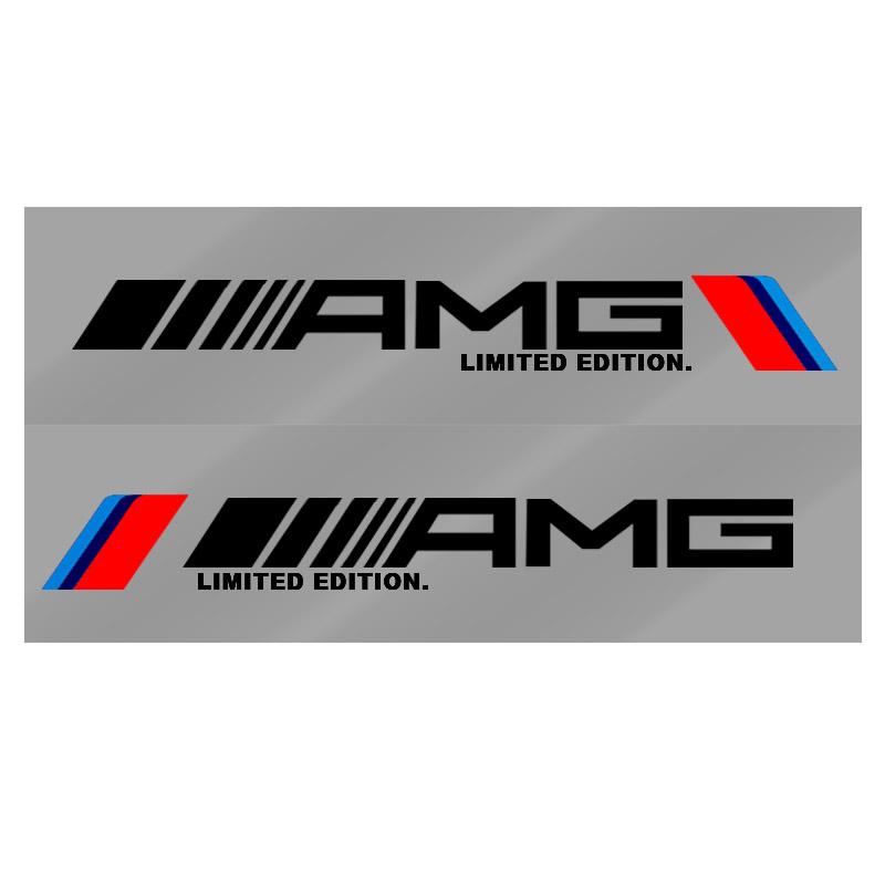 2 шт. Наклейка на боковую дверь автомобиля, значок, наклейка, украшение, эмблема для Mercedes-Benz AMG C200 C300 A B C E GLA CLA GLK GL ML GLE W204 W205 W203 W211 W212 W213