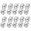 10pcs 304 Stainless Steel Steel Wire Rope Clip M3 Size Double Bolt Wire Clamp  Electric Fences