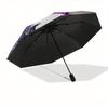 Jack Skellington,Halloween Town Automatic Umbrella   Tri fold Portable Umbrella, Best Holiday Gift for Men and Women, Durable Iron Frame, Pl