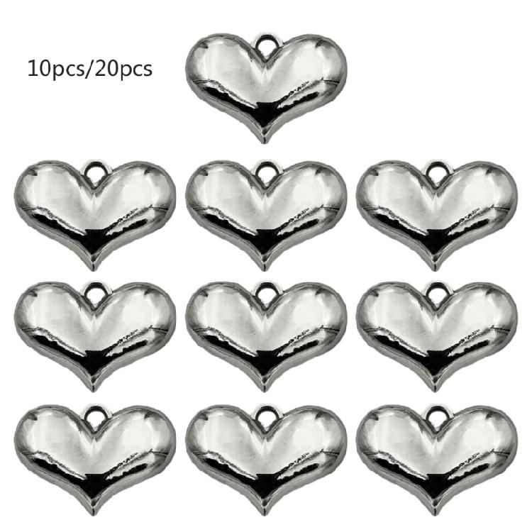 10/20 шт. Привлекательное Сердце Ожерелье Бусина DIY Шарм Сердце для Изготовления Украшений