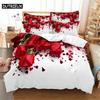 Red Rose Bedding Set Duvet Cover Set 3d Bedding Digital Printing Bed Linen Queen Size Bedding Set Fashion Design