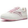 Anta Baichuan Classic Versatile Fashion Comfortable Lightweight Increased Height Low-Top Skate Shoes Women Sneaker White Pink 122528012-4