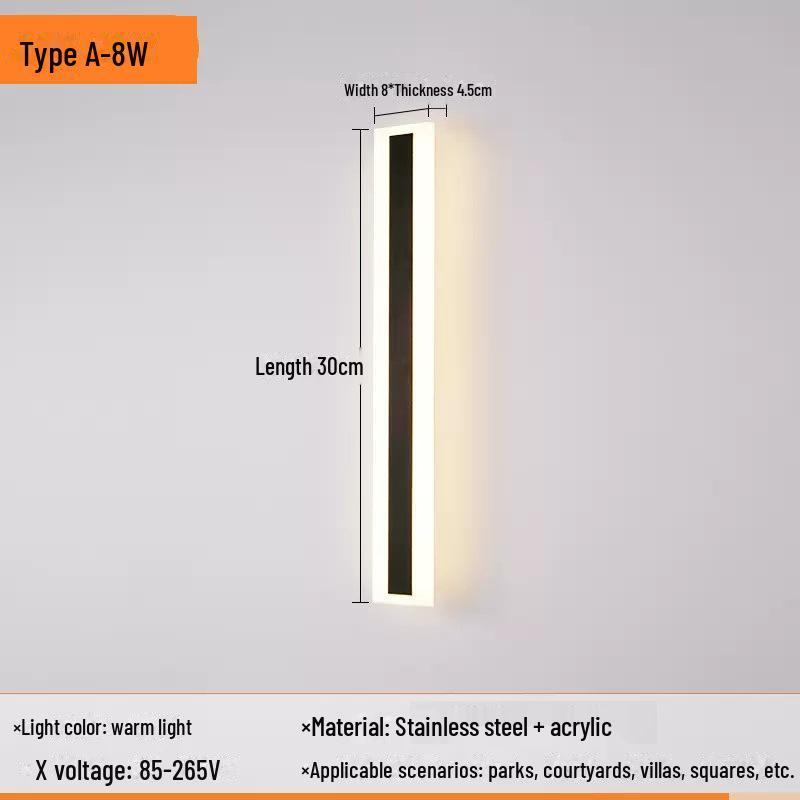 Водонепроницаемый светодиодный уличный настенный светильник для виллы и сада