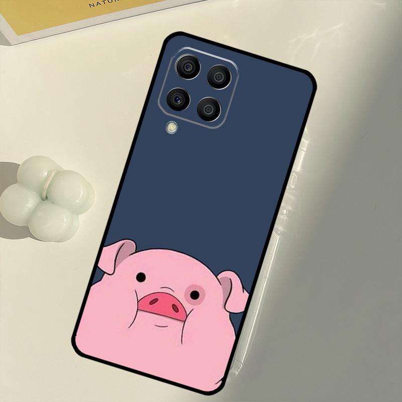 Мультяшная свинья для Samsung Galaxy M33 M13 M14 M12 M32 M52 M31 M55 M15 M11 M21 M35 M53 M34 M54 M06 M16 Чехол