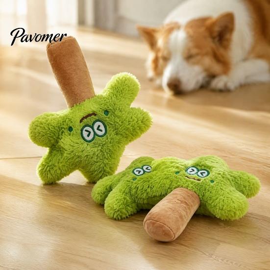 Мягкие жевательные игрушки для маленьких собак, Игрушка для собак в виде кокосовой пальмы, Пищащая плюшевая набивная тканевая игрушка для дрессировки щенков, а также для средних собак, чтобы трясти, кусать, прочная