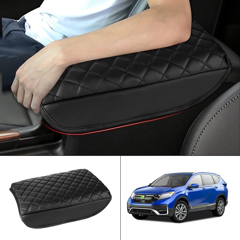 FIILINES Накладка на центральную консоль для Chevrolet Chevy Colorado/GMC Canyon 2015-, С потайными карманамиНакладка-подушка на подлокотник Защитная накладка Colorado/Canyon